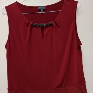 The Limited Cranberry sleeveless blouse - Size L